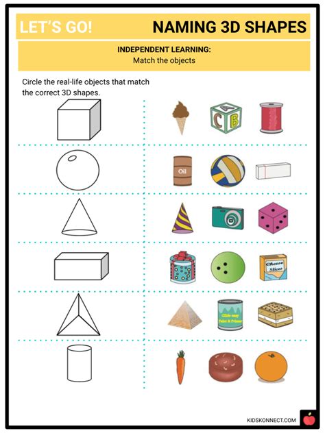 Kindergarten Math 3d Shapes