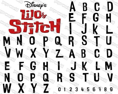 Lilo And Stitch Font Stitch Font Lilo Font Lilo And Stitch Svg Lilo