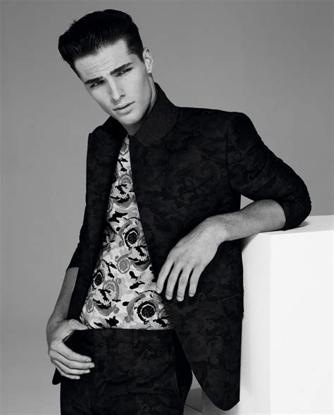 Edward Wilding Stars In Versace Collection Springsummer 2014 Lookbook The Fashionisto