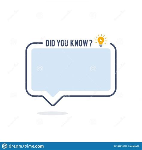 Did You Know Vector Template Post Icon For Social Media Background Fun