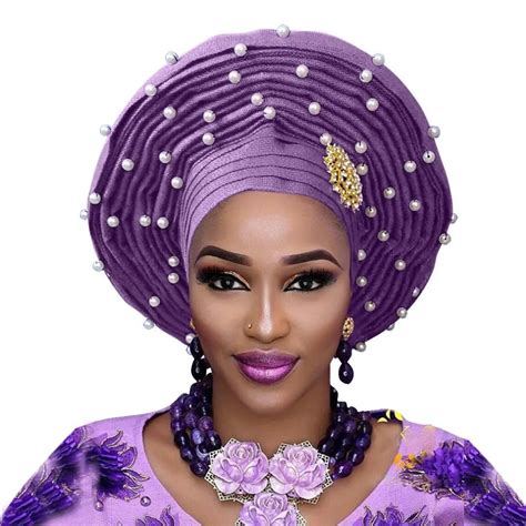 Buy Gorgeous African Headtie Aso Oke Gele Headtie African Head Wrap Fashion