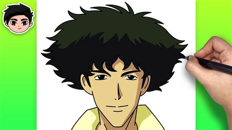 How To Draw Spike Spiegel From Cowboy Bebop Easy Step By Step Youtube
