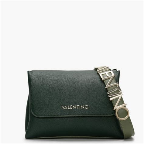valentino bags alexia forest multicolour logo strap shoulder bag