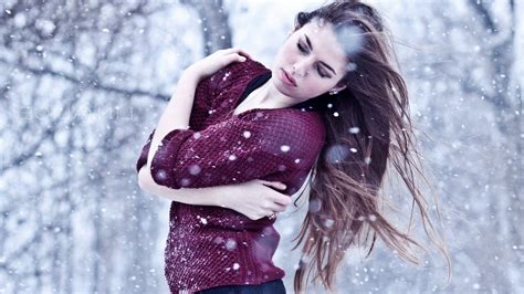 masaüstü model kar kış fotoğraf elbise kazak moda lina duygu bahar kişi egzersiz