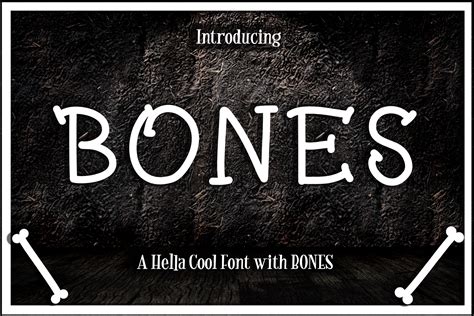 Bones By Hella Cool Fonts Font Bundles