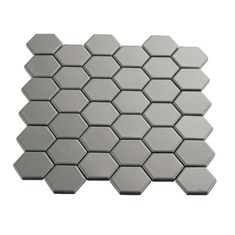 Multiplier Grey 2 X 2 Hexagon Mosaic Unpolished From Garden State Tile