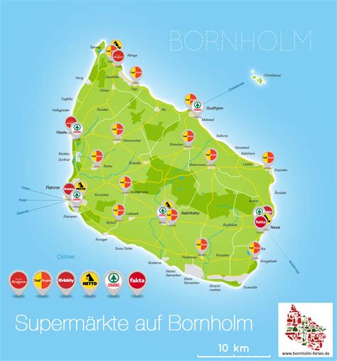 The island shares its charm with tourists, but also with artists, bornholm is the first island in europe and the first island community in the world to be awarded the title of world craft region. Supermärkte auf Bornholm - preiswert & günstig einkaufen ...