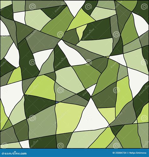 Green Abstract Mosaic Background Stock Vector Illustration Of Window