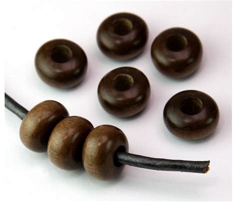 Greywood Beads Brown 14x8mm Rondelle 5mm Hole Golden Age Beads