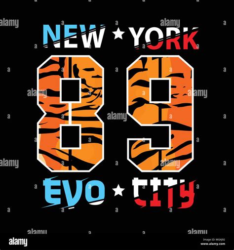 New York Brooklyn Typography T Shirt Printing Vector Stock Vector Image