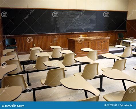 Old College Classroom Stock Photography Image 12737532