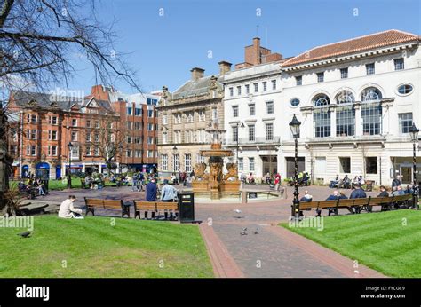 Leicester Town Hall Square Stock Photo Alamy