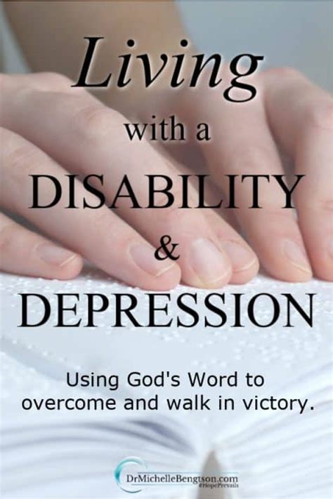 Living With A Disability And Depression Dr Michelle Bengtson
