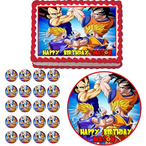Masterroshifans Dragon Ball Z Edible Cake Toppers Son Goku Dragon