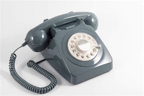 Gpo 746 Rotary 1970s Style Retro Landline Phone Curly Uk