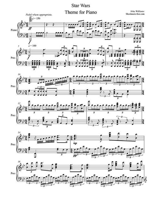 The title theme of the epoch movie series, arranged for the early advanced level pianist, captures the depth and drama of the orchestral score with full chords star wars (main theme). Star Wars Piano Sheet Music Star Wars | Kotta