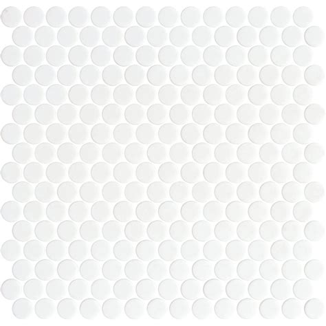 penny natureglass white matte glass mosaic by onix