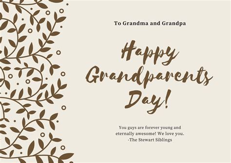 Grandparents Day Certificates Printables