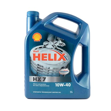 Makes use of both synthetic and mineral base stocks to achieve higher performance levels than can be formulated from mineral oils alone. Shell Helix HX7 10W-40