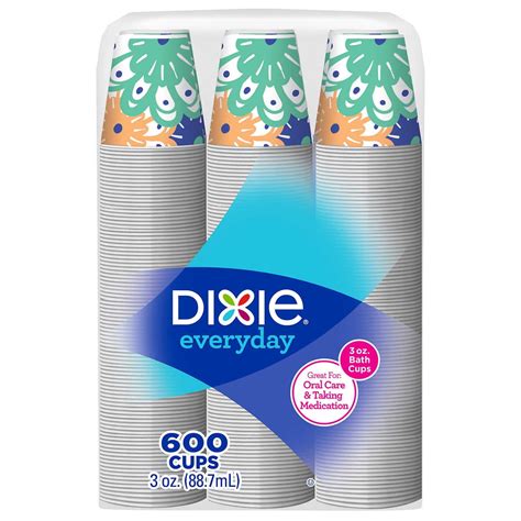 Dixie Paper Cold Cup 3 Oz 600 Count Walmart Com