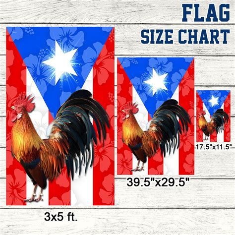 Puerto Rico Flag Rooster Symbol Lnt179f