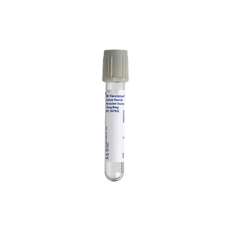 Bd Vacutainer Blood Collection Tubes Chemistry 367922 Bd