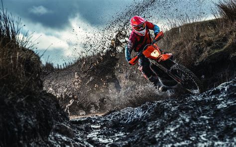 Mud Dirt Racing Vehicle Motocross Enduro Hd Wallpaper