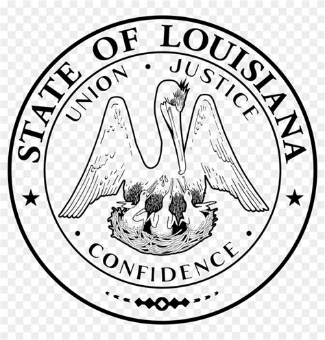 Louisiana State Symbols Coloring Pages State Of Louisiana Seal Free