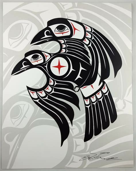 Raven Lon French Signed Print Haida Northwest Coast Native Art Ebay