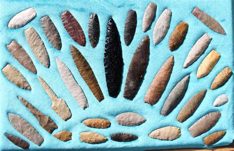 Agate Basin And Angostura Projectile Points And Knife Forms Found On