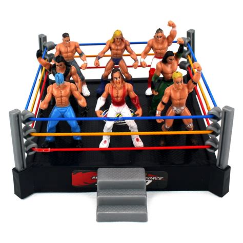 King Of Wrestlers Play Set Toy And Accessories Comes W 1 Rings And 8