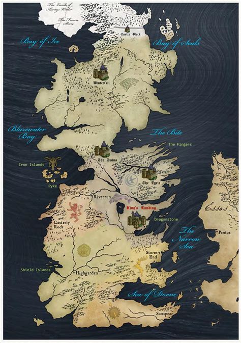 Map Of The Seven Kingdoms World Map