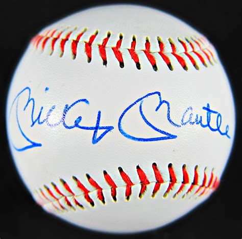 Mickey Mantle Autographed Baseball Memorabilia Center