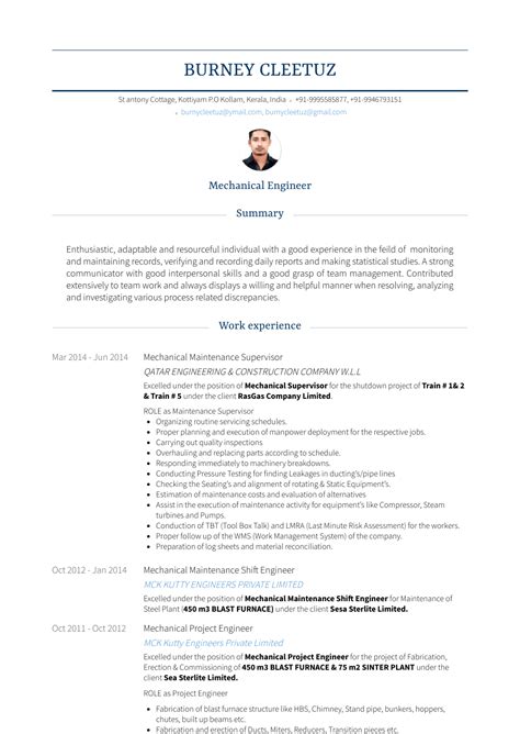 The following maintenance supervisor resume samples and examples will help you write a resume that best highlights your experience and qualifications. Maintenance Supervisor - Resume Samples and Templates | VisualCV