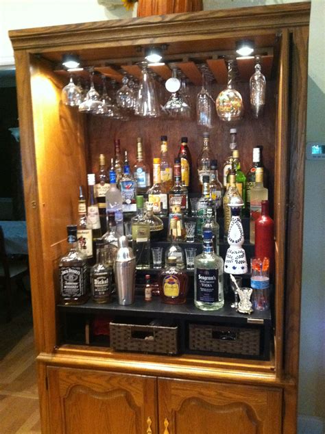 A standard bar height is 42 inches. now THIS is a liquor cabinet....my next big project | Bar cabinet decor, Home bar cabinet