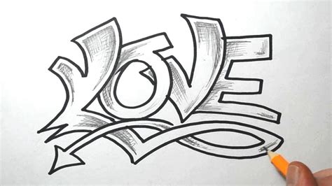 Graffiti Art Drawing Easy Love Rolf Haven