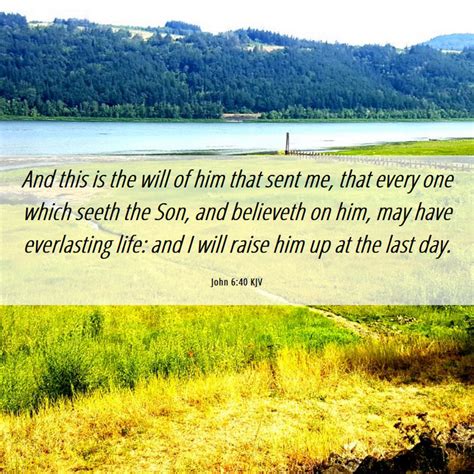 John 640 Kjv And This Is The Will Of Him That Sent Me That