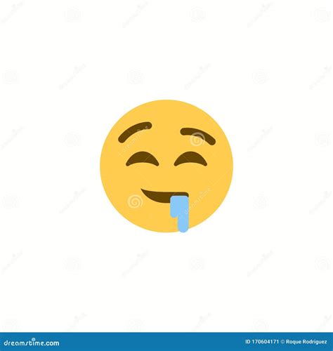 Drooling Face Icon Illustration Emoji Stock Illustration Illustration
