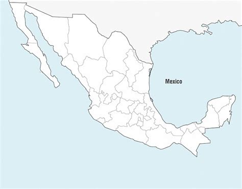 Mapas Del Mundo Mapa De México Sin Nombres