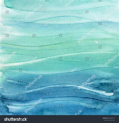 Abstract Watercolor Background Like Sea Waves Stock Illustration