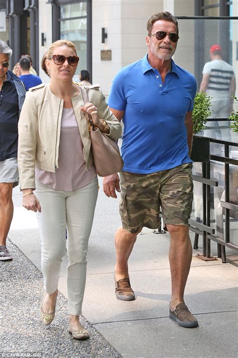 Arnold Schwarzenegger With Girlfriend Heather Milligan In Vancouver