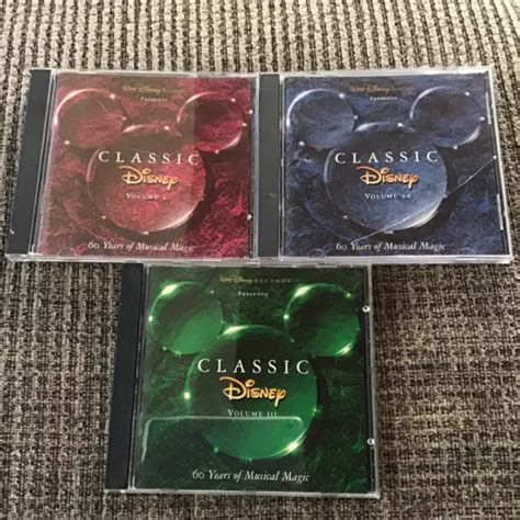Classic Disney Vol 1 Vol 2 Vol 3 3 Cd Lot Various Artists 75trx