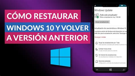 C Mo Restaurar O Recuperar Windows Volver A Una Versi N Anterior Youtube