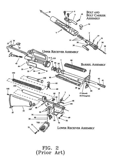 Ar 15 Upper Receiver Exploded View Diagram Smith Tools M4 Carbine