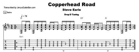 Steve Earle Copperhead Road Guitar Lesson Tab And Chords Jgb