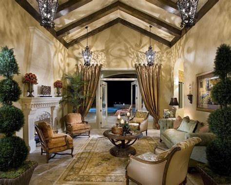 Private Residence A Windermere Florida Mediterranean Living Room