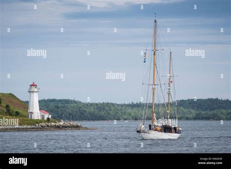 Royal Canadian Navy Sail Training Vessel Hmcs Oriole In Halifax Nova
