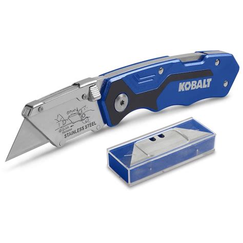Kobalt 18mm 11 Blade Folding Utility Knife In The Utility Knives