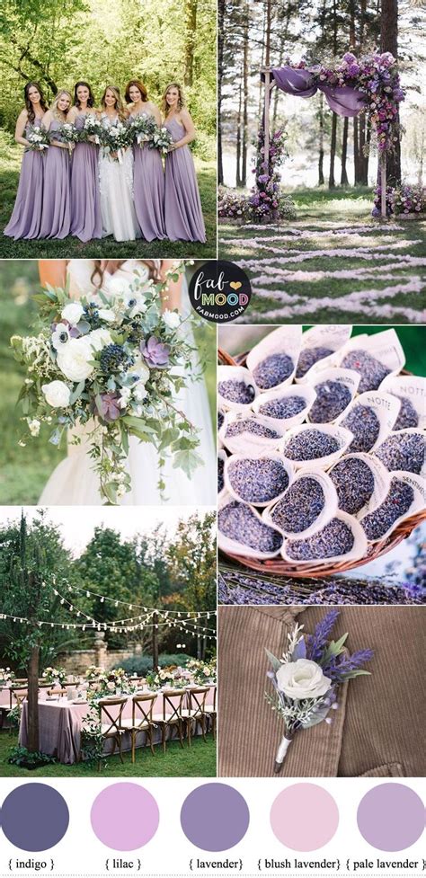 Wedding Color Palettes For The Bride And Groom In Lavender Lila And Sexiz Pix