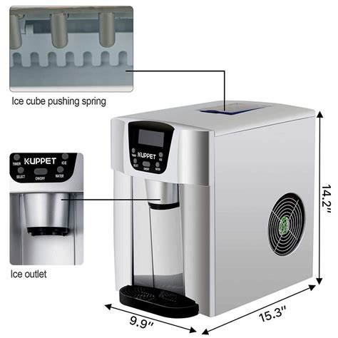Kuppet 2 In 1 Countertop Ice Maker Water Dispenser Review Hot New